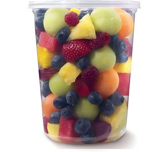 Fabri-Kal - 16 Oz Polypropylene Clear Round Deli Containers , 500/Cs - 9505102