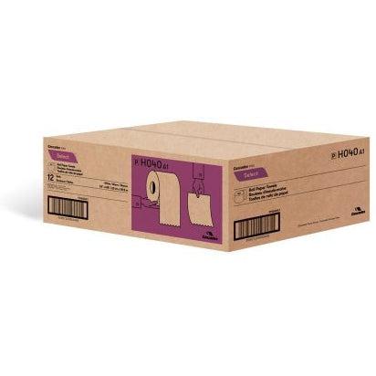 Cascades Tissue Group - 425 Feet Select White Roll Hand Towels, 12 Rl/Cs - H040