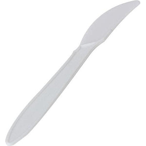 RiteWare - White Medium Polypropylene Knives Weight Cutlery, 1000/Cs- C2102