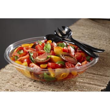 Sabert - 64 Oz Clear Shallow X-Large Round Bowl, 50/Cs - 13064A50