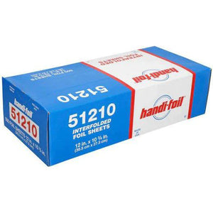 HFA - 12" x 10.75" Silver Foil Popup Sheets, 6bx/Cs - 51210