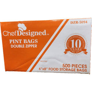Chef Designed - 6" X 8", 2 mil Reclosable Bag, 4bx/Cs - DZR-5094