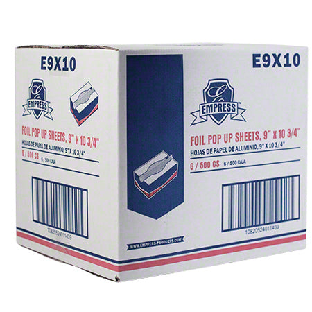 Empress - 9" x 10.75" Foil Pop Up Sheets, 500 Sheets/Bx, 6 Bx/Cs - E9X10