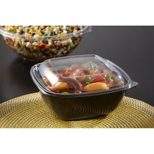 Sabert - 9" Clear Square Lid Fits with Plastic Containers, 150 Per Case - 52900B150