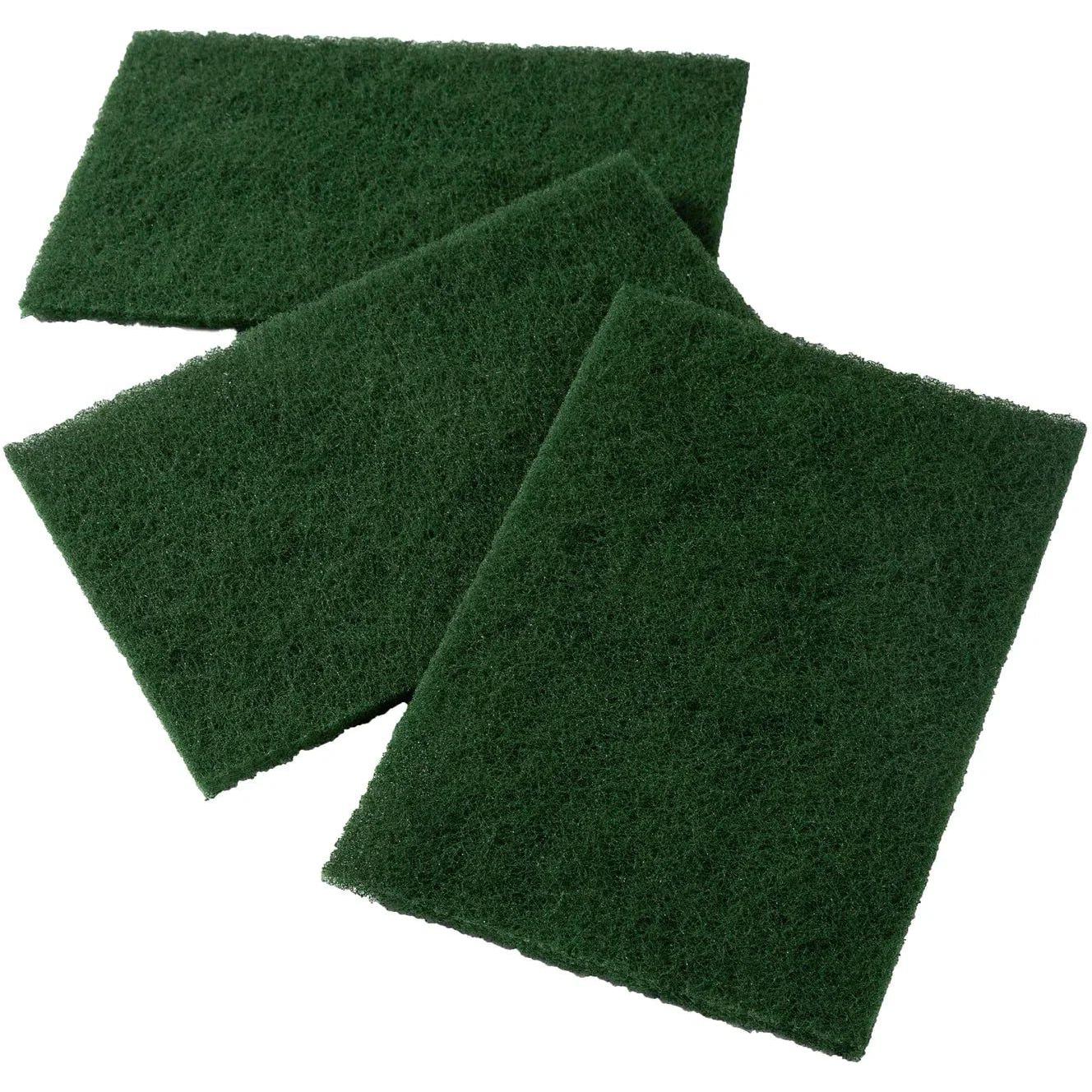 Swipes - 6" X 9" Green Medium Duty Scouring Pad, 10/Pk - SO96