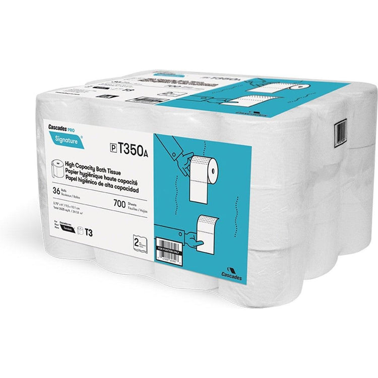 Cascades Tissue Group - 2 Ply Pro Signature Toilet Paper HD Roll - T350