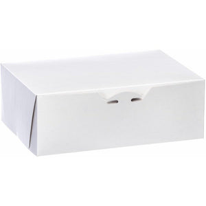 EB Box - 10" x 7" x 3.5" White Cake Boxes, 200/Bn - 100270