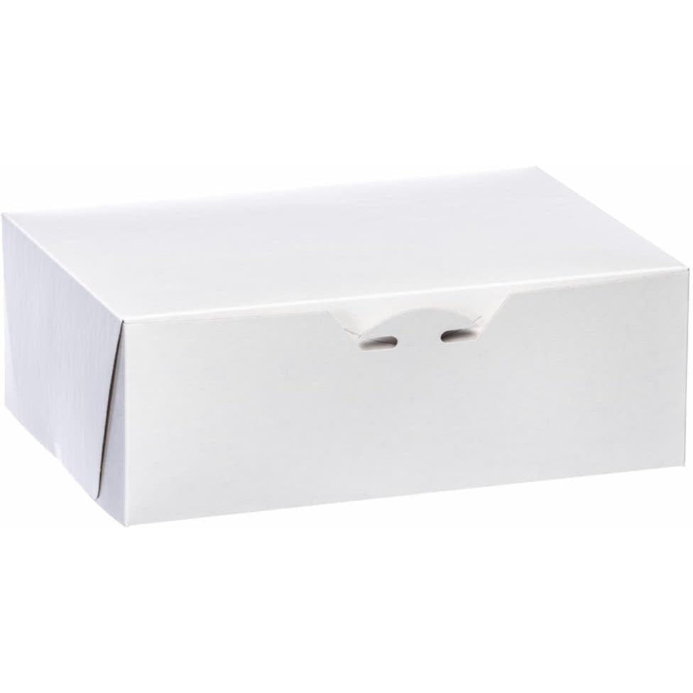 EB Box - 10" x 7" x 3.5" White Cake Boxes, 200/Bn - 100270