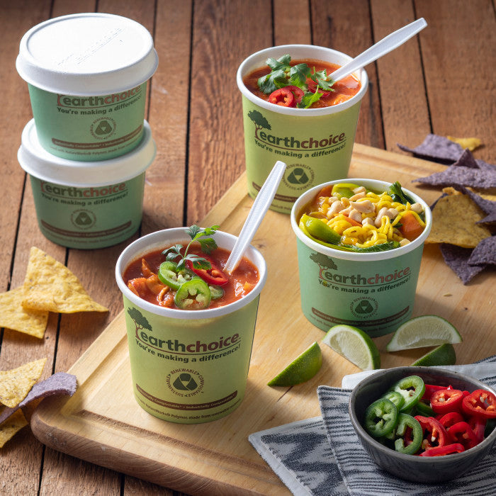 Pactiv Evergreen - 12 Oz Earth Choice Medium Compostable Green Soup Container, 500/Cs - PHSC12ECDI