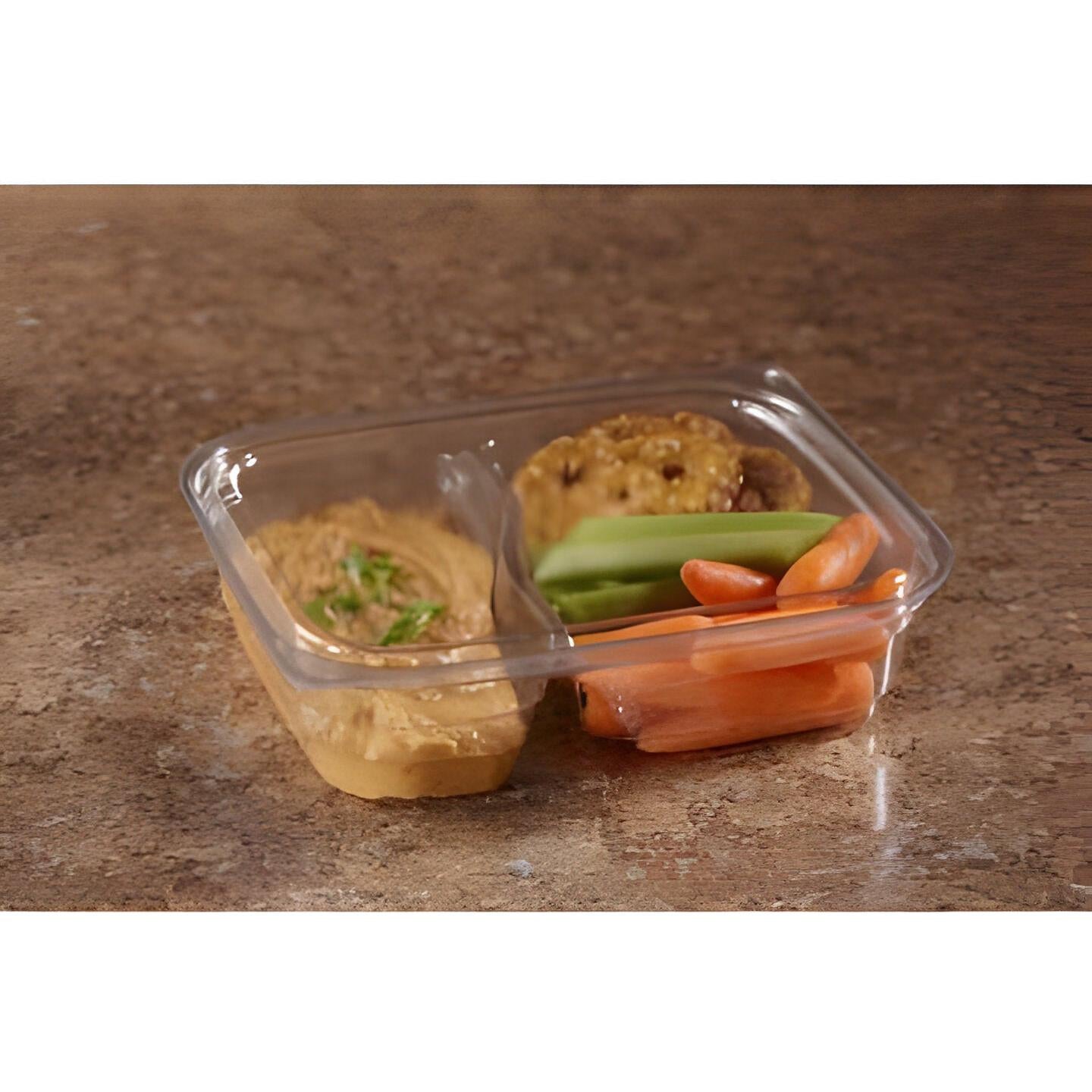 Sabert - Clear Flat Lid Fits For 169572B450 Plastic Containers, 450/Cs - 569570B450