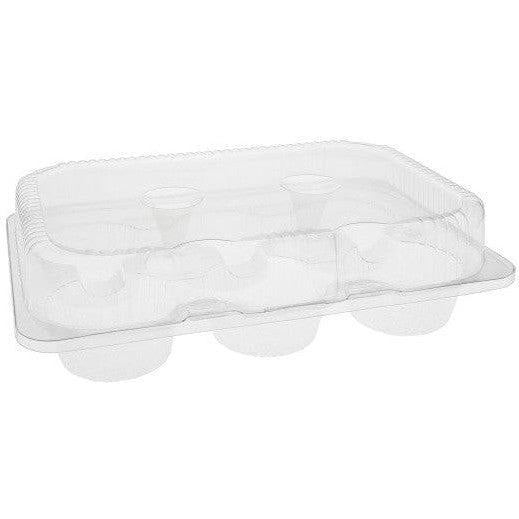 Pactiv Evergreen - Clear, PET 6 Muffin Container with Bar Locks, 220/cs - YTV0117NPZ
