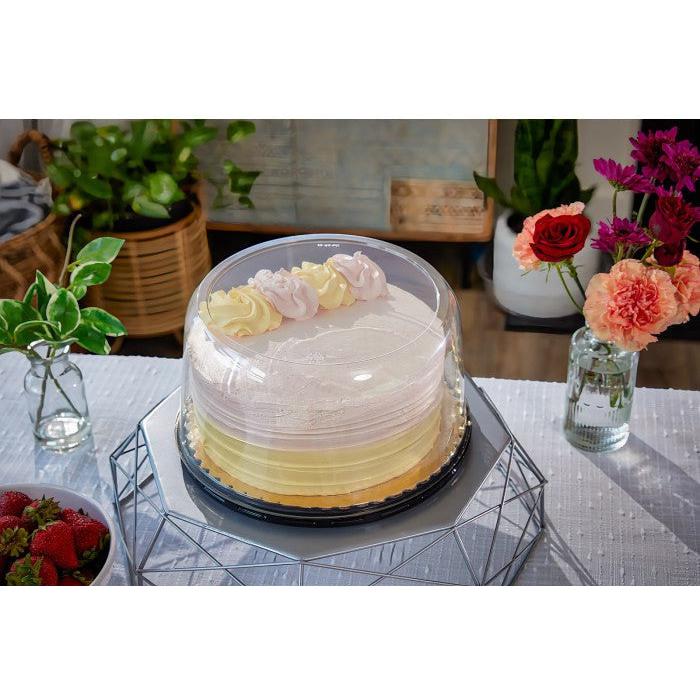 Pactiv Evergreen - 5" Clear, Tall Smooth Wall Dome for 8" Cake 100/cs- Y1050PD