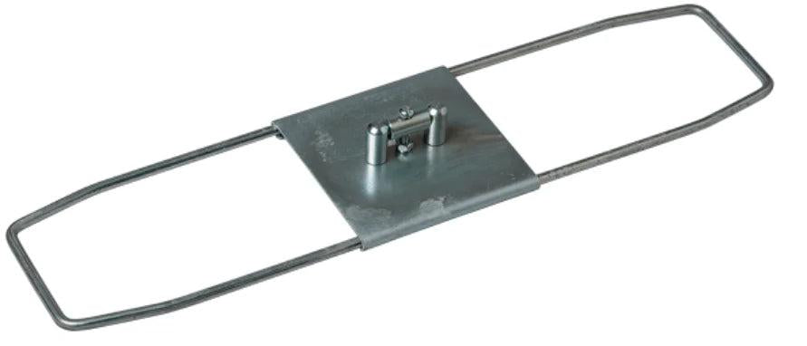 18" x 5" Silver Breakaway Dust Mop Frames for Slip - 3406