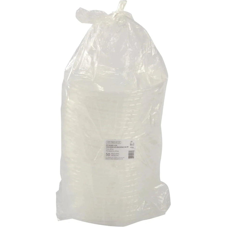Hy-Pax - PP Dome Lid For 40 Oz Bowl, 50 x 6/Cs - HPE-PBWL40-LD