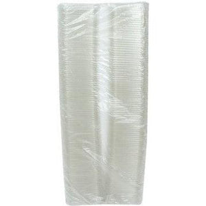 Pactiv Evergreen - 4" Recycled Plastic Square Flat Recessed Clear Deli Container Lid, 960/Cs - YY4SFL
