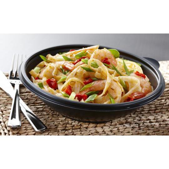 Sabert - Black 24 Oz Medium Plastic Round Bowl, 320/Cs - 77024