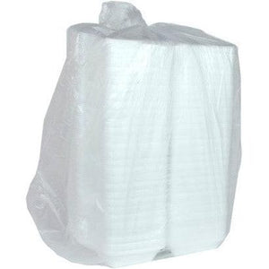 Pactiv Evergreen - 9.3 x 6 x 3.3" White, PS Foam SmartLock® Hinged Lid Container, 220/cs - YHLW01890000