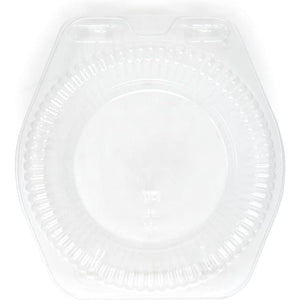 Detroit Forming - 9" Clear OPS Plastic Dome Hinged Container, 100/Cs - LBH-992