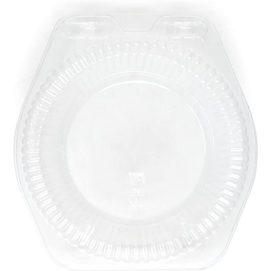 Detroit Forming - 9" Clear OPS Plastic Dome Hinged Container, 100/Cs - LBH-992