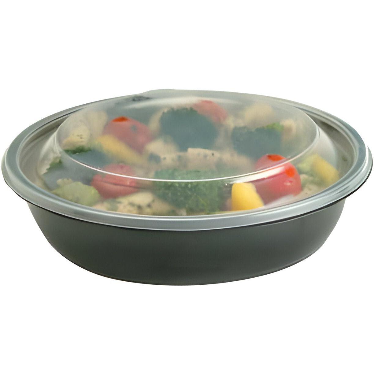 Sabert - 32 Oz Plastic Round Containers, 150/Cs - 79132B150