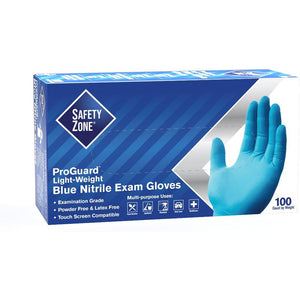 Ralston CanSafe - X-Large Blue Powder-Free Safety Zone Nitrile Gloves,100/Box - 3527915