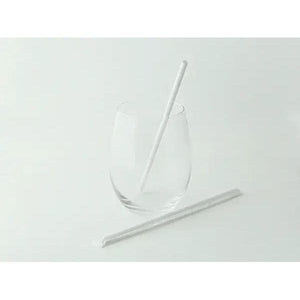 Packnwood - 7.75" White Wrapped Paper Straw, 3000/Cs - 210CHP19WHW