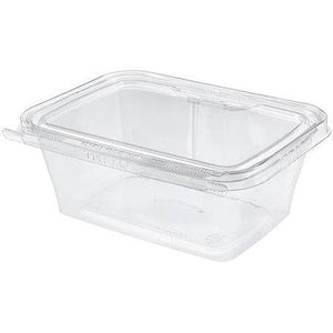 Inline Plastic - 32 Oz Tamper Clear Square Hinged Container, 200/Cs - TS32