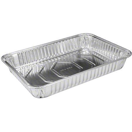 HFA - 108 Oz Large Full Curl Oblong Cake Pan, 100/Cs - 394-40-100