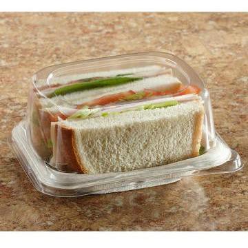Sabert - Clear Lid for Pulp Sandwich Containers, 300/cs - 534555D