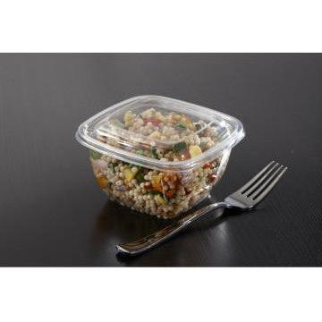 Sabert - Clear Square Dome Lid Fits For 15016B500 Plastic Bowls, 500/Cs - 52500B500