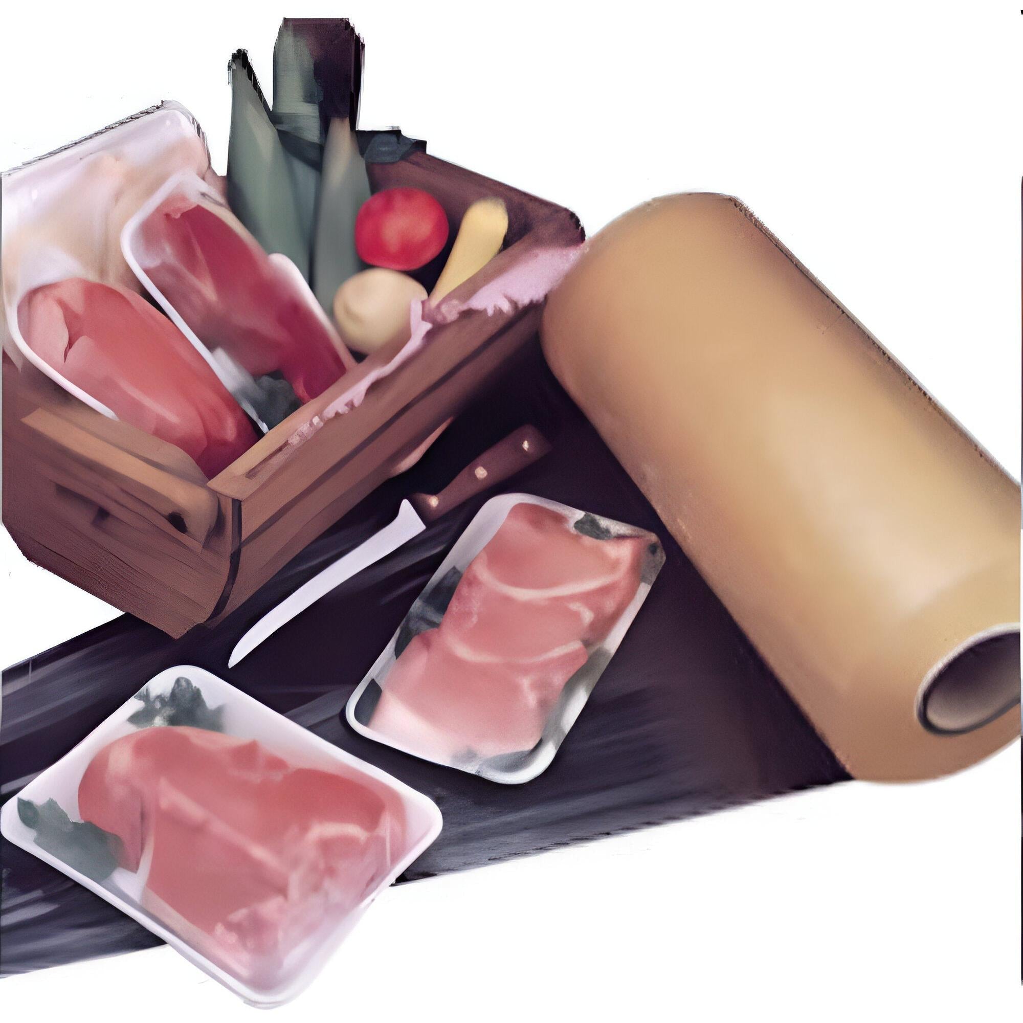 Darnel - 17" x 5000 ft Meat Film Wrap Box, 5000 Feet/Roll - SBA647-17-5000F