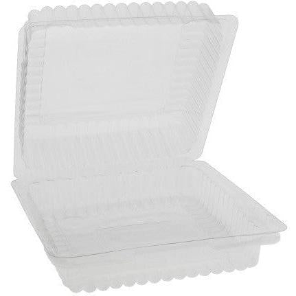 Pactiv Evergreen - 6" X 6" X 2 3/8" General Hinged Bakery Container - YTV0205NP