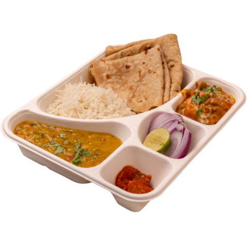Darnel - 5 Compartment Biodegradable Lunch Tray, 400/cs - DN2014501