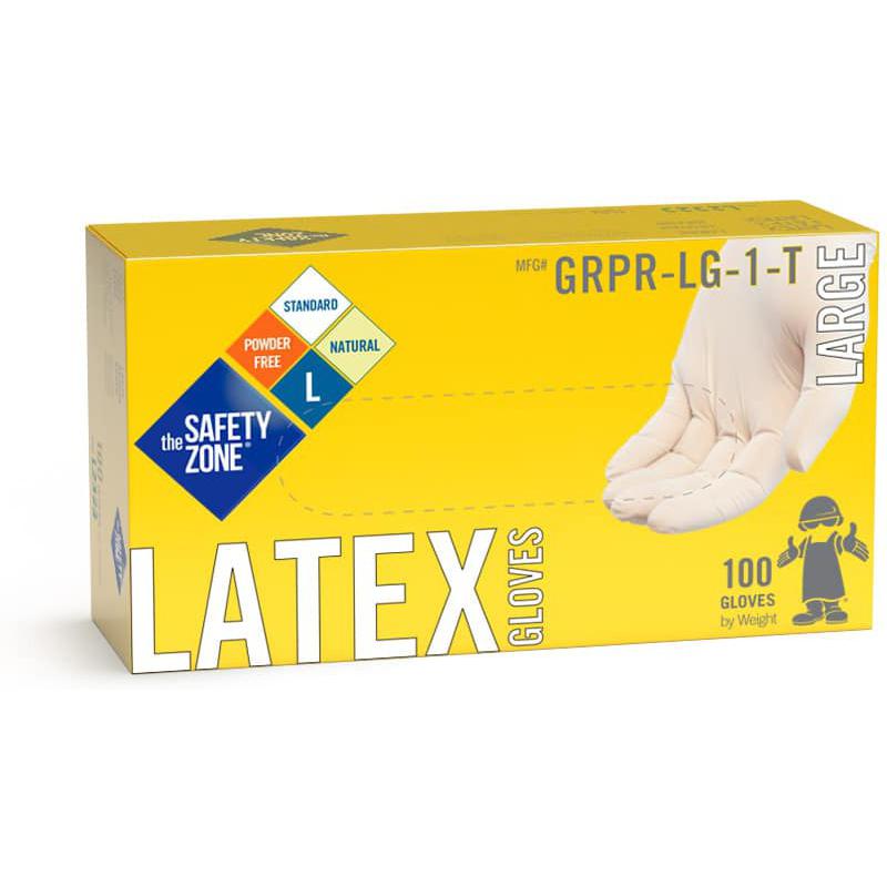 Ralston CanSafe - X-Large Powder-Free Safety Zone 4 mil Latex Glove, 100/Bx - GRPRXL1T