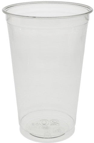 Pactiv Evergreen - 20 Oz Clear "A" Size Recycled Plastic Cold Dink Cup, 600/cs - YP20CA