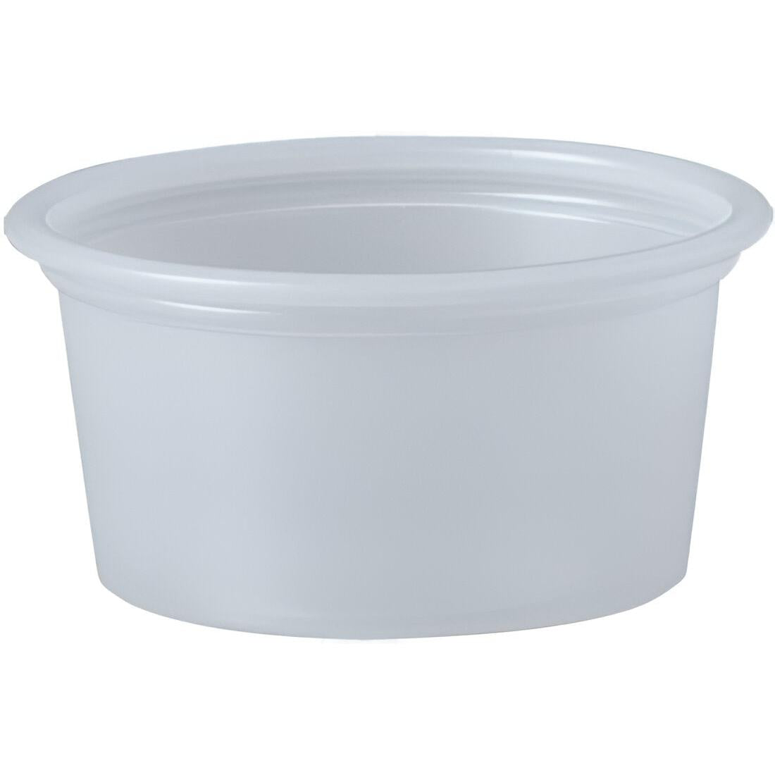 Dart Container - 3/4 Oz Solo Souffles Translucent Squat Plastic Portion ...