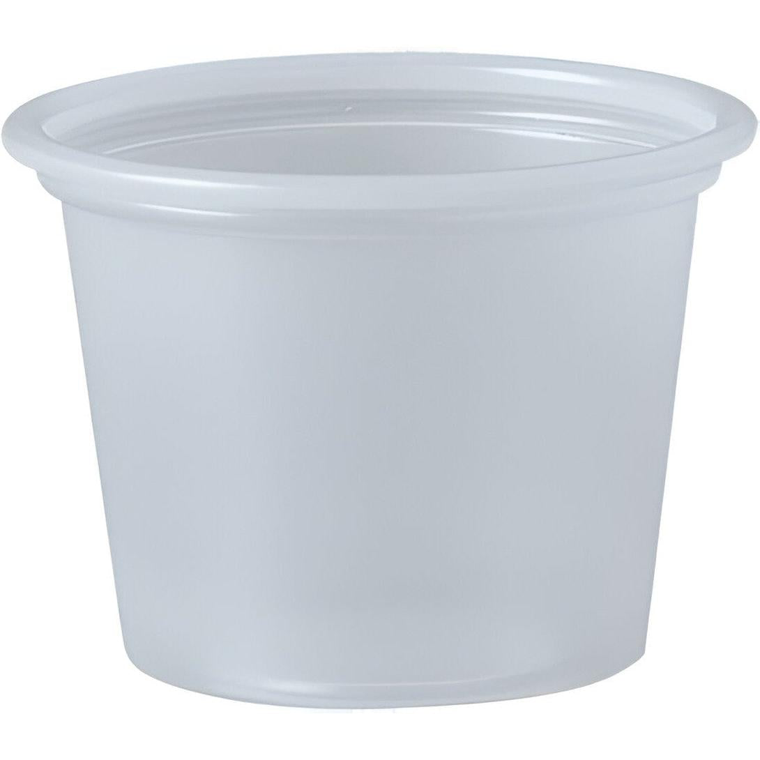 Dart Container - 1 Oz Solo Souffles Translucent Plastic Portion Cups,