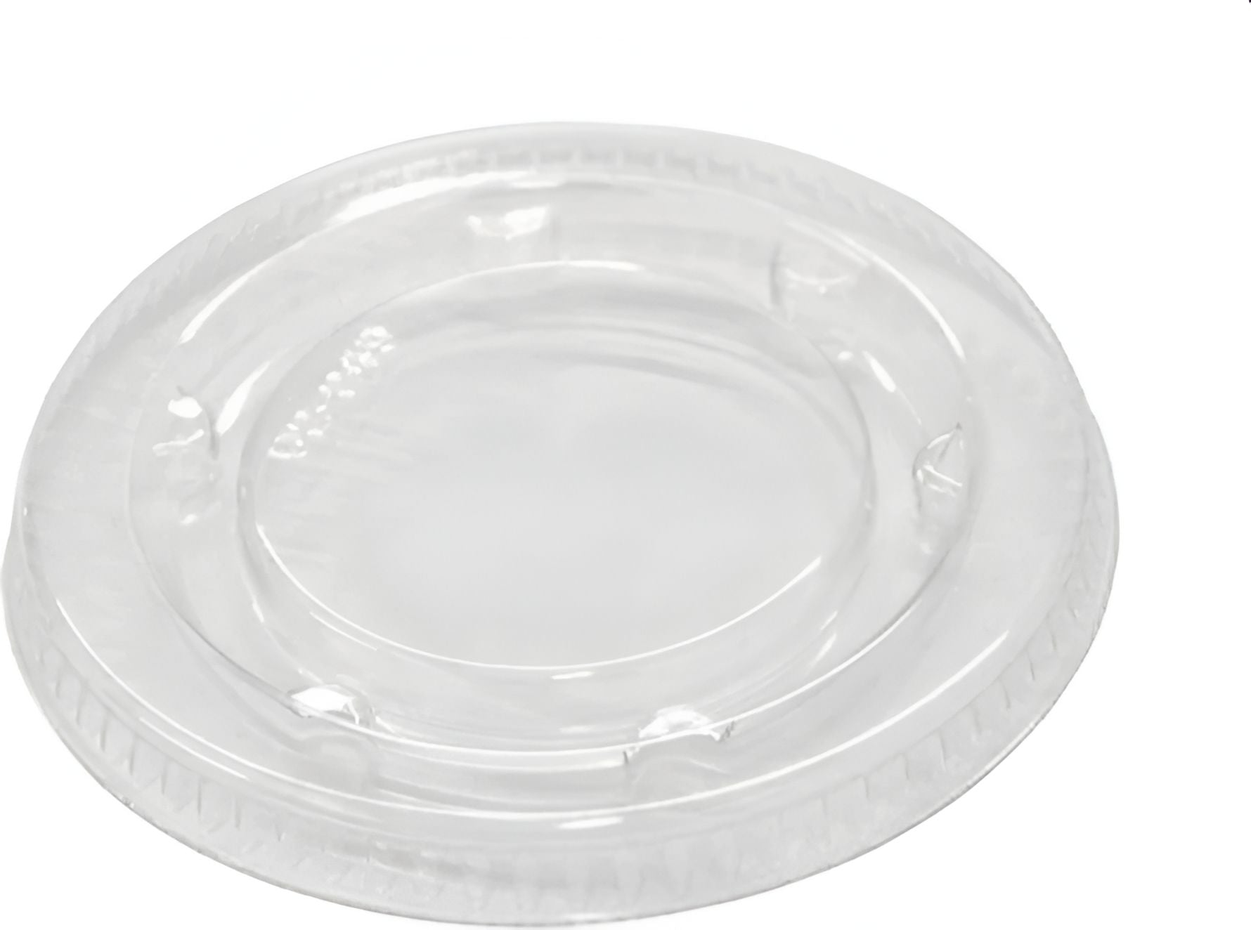 Pactiv Evergreen - Recycled Plastic Flat Lid Fits For YS200, 2 Oz Plastic Portion Cups, 2400/Cs - YLS2FR