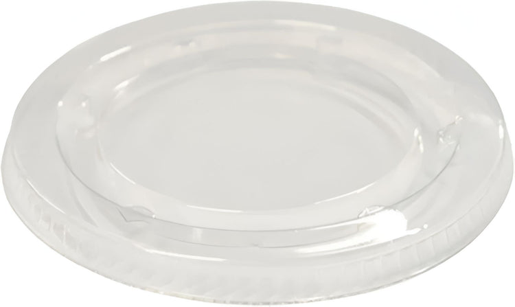 Pactiv Evergreen - Recycled Plastic Flat Lid Fits For YS300/YS400, 3 Oz-4 Oz Plastic Portion Cups, 2400/Cs - YLS3FR