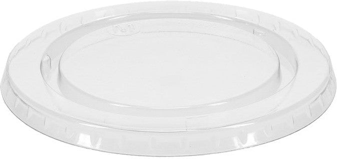 Pactiv Evergreen - Recycled Plastic Flat Lid Fits For YS550, 5 Oz Plastic Portion Cups, 2500/Cs - YLS5FR