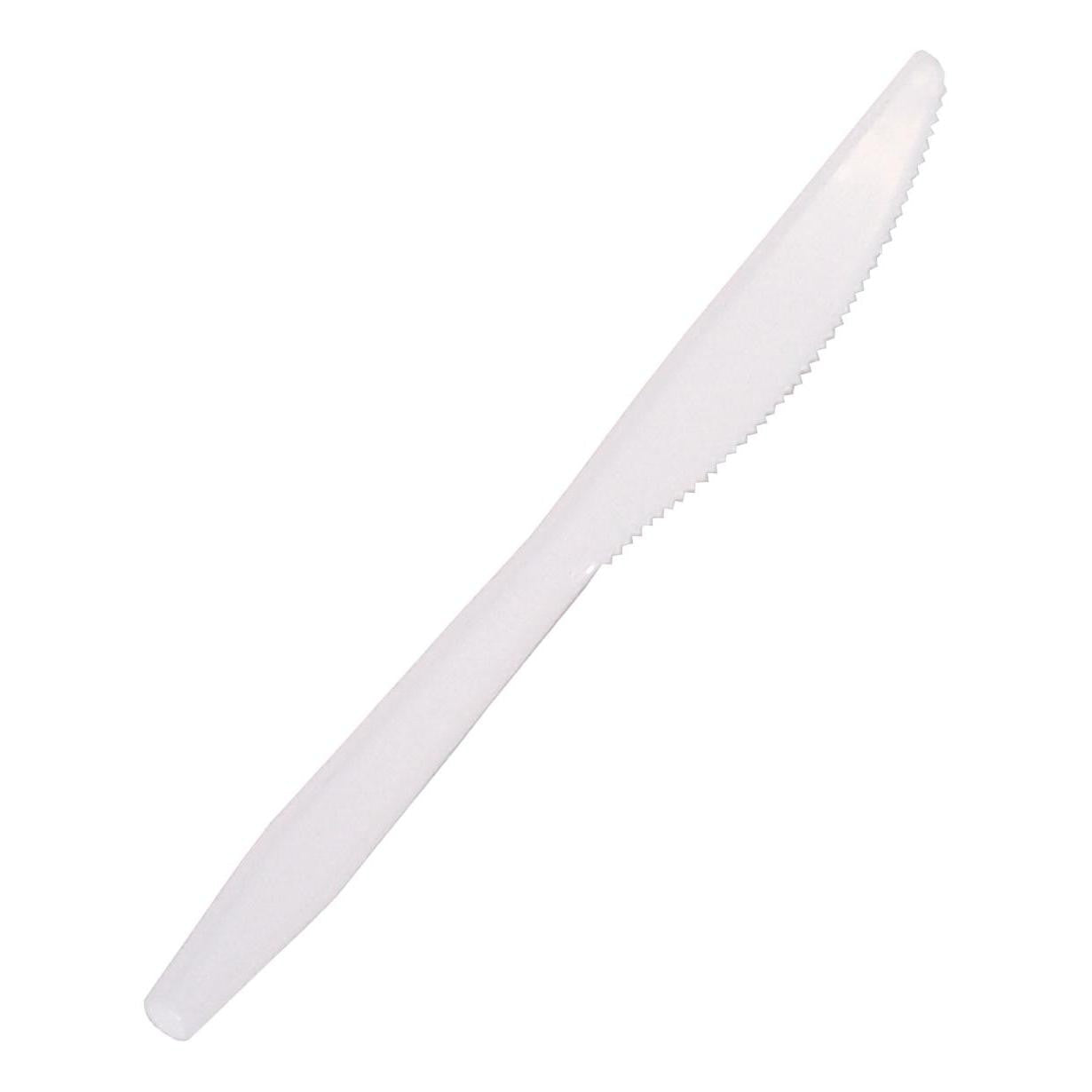 Rite Brands - Medium Weight Polypropylene White Disposable Knives, 1000/cs, 180cs/sk - 310197