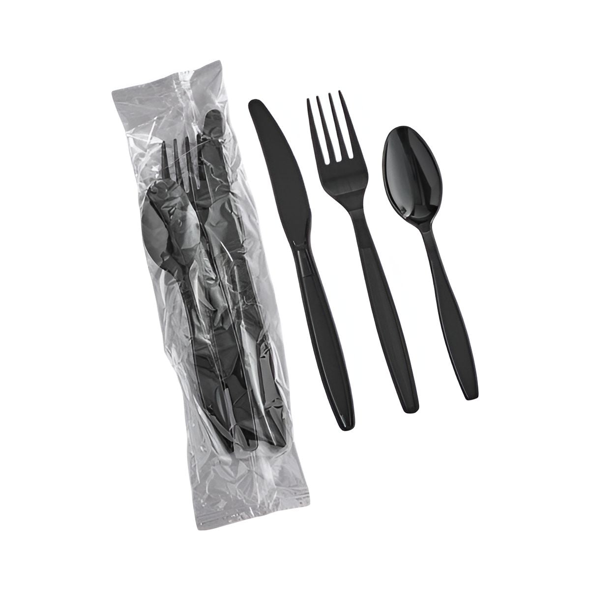 511 Foodservice - Polystyrene Black Meal Kit, 500/cs - 3106032