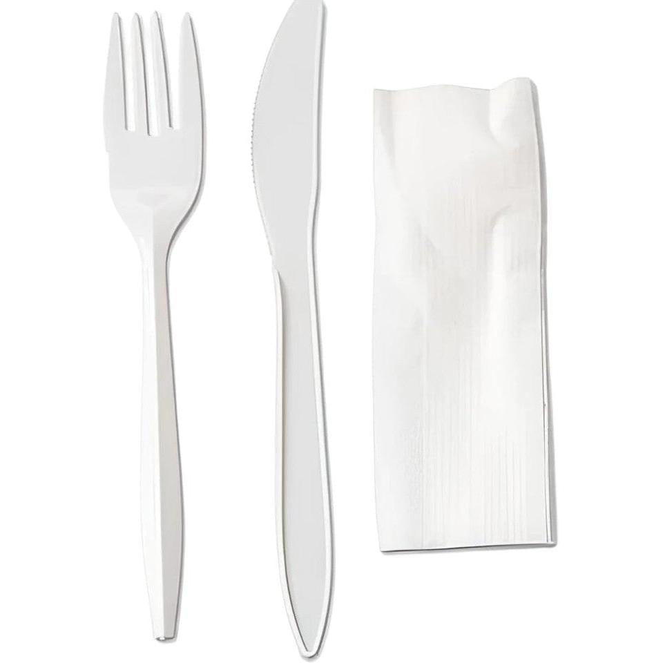 Sanfacon - 3 Pc Cutlery Kit Knife, Fork, Napkin, 1000/Cs - 830396 (Special Order Item)