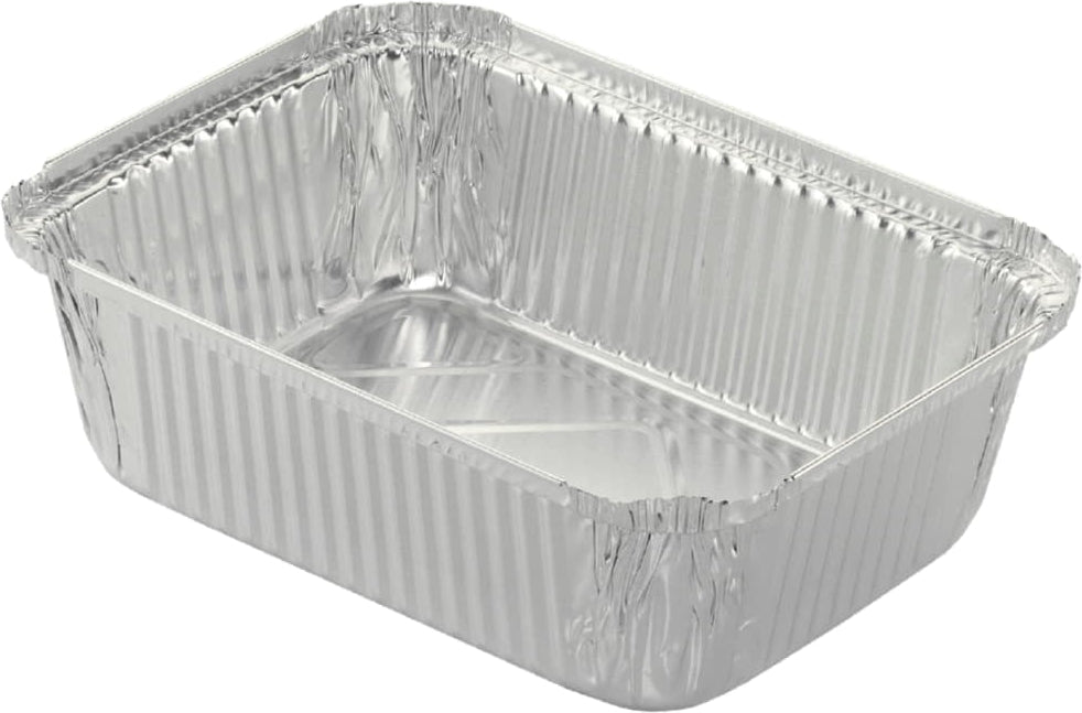 HFA - 80 Oz Oblong Entree Take-Out Foil Pan, 250/Cs - 4041-45-250