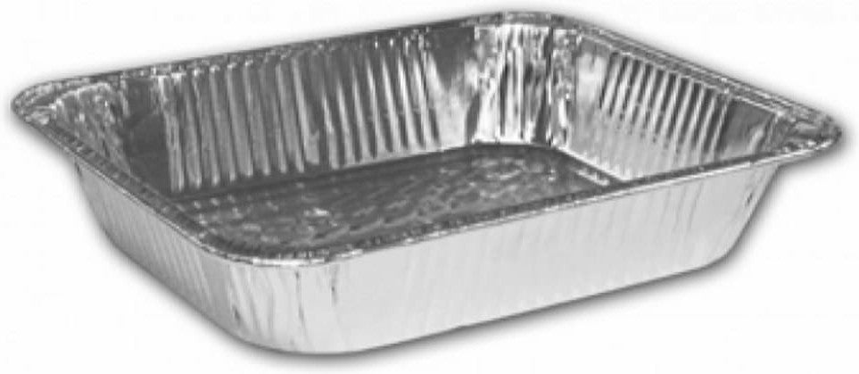 HFA - 120 Oz Heavy Half Steam Table Deep Foil Containers, 100/Cs - 321-45-100