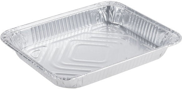 Western Plastics - 1.68" Deep, Half Size Foil Steam Table Pan Shallow, 100/Cs - 5112-37