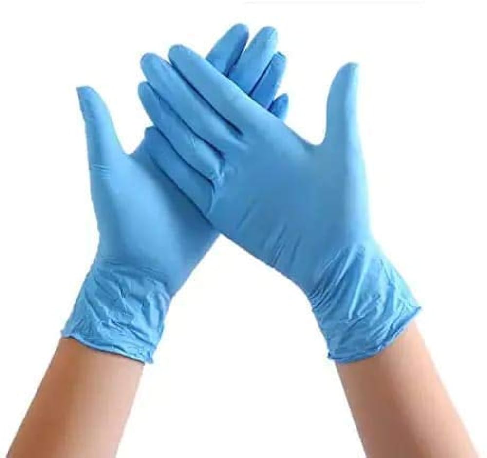 Large Blue Nitrile Glove, 100/bx - 352700