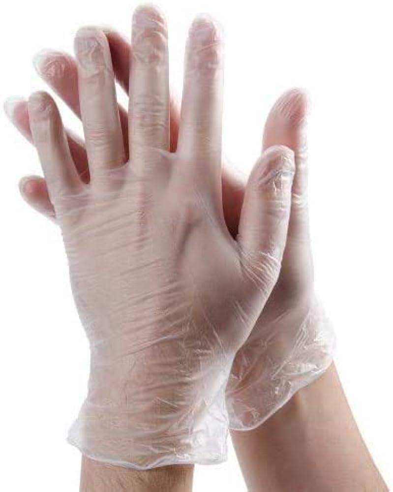 RiteTouch - Medium PF Vinyl Disposable Gloves, 100/bx, 10bx/cs - 352732