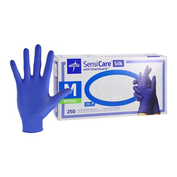  RiteTouch - SensiCare Silk Medium PF Nitrile Exam Gloves with SmartGuard Film, 250/bx, 10bx/cs  - 3527955