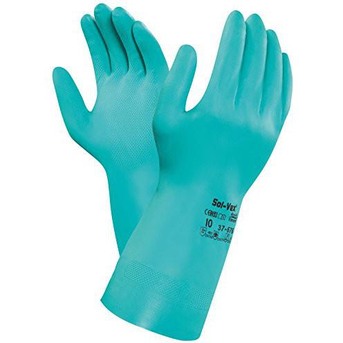 Ansell - Extra Large Green Solvex Nitrile Gloves - 012-37-175-10